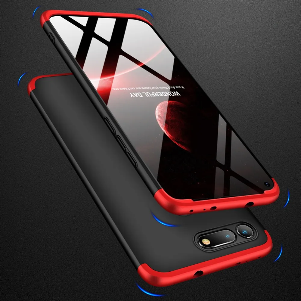 Пластиковый жесткий чехол 3 в 1 с полной защитой на 360 градусов для Huawei Honor V20