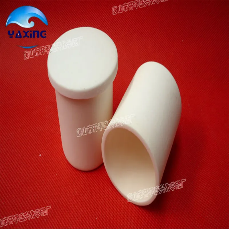 С крышкой dia50x100mm 150 мл 99.5% тигель из оксида алюминия цилиндрической формы