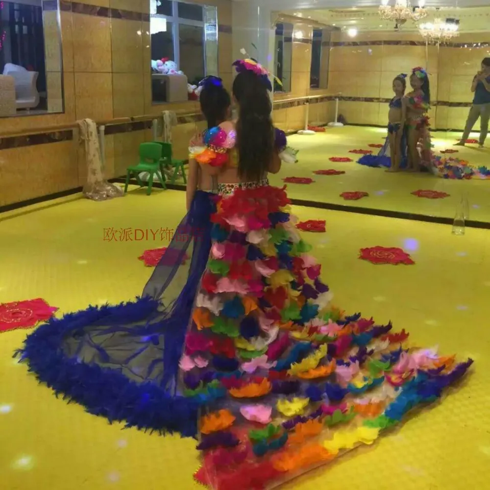 Опт бесплатная доставка 100 шт./лот смешанные цвета перьев 4 8 см гусиные перышки