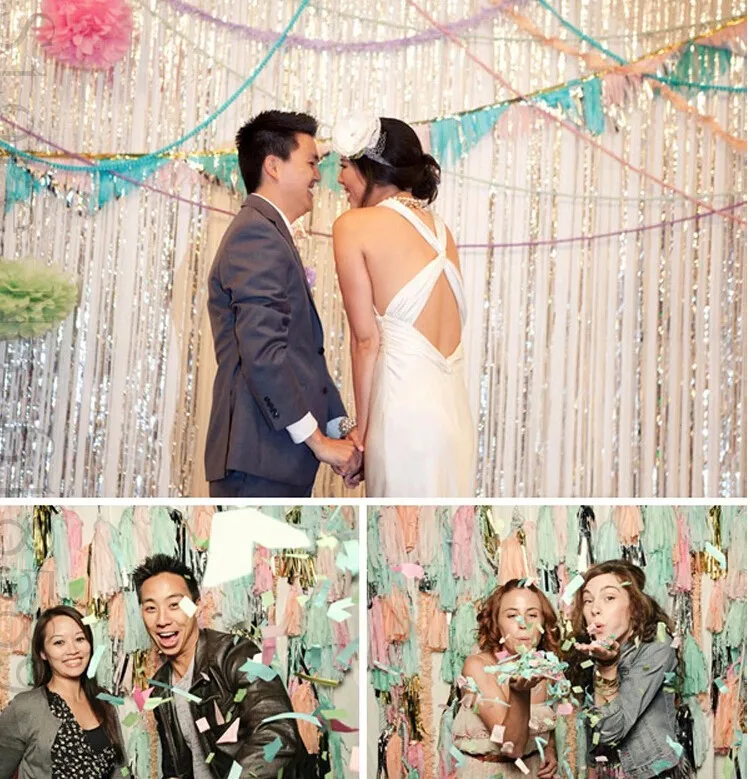 14 дюймов(35 см) папиросная бумага кисточка гирлянда своими руками Свадебные украшения с днем рождения украшения события пакет украшения 1 упаковка = 5 шт
