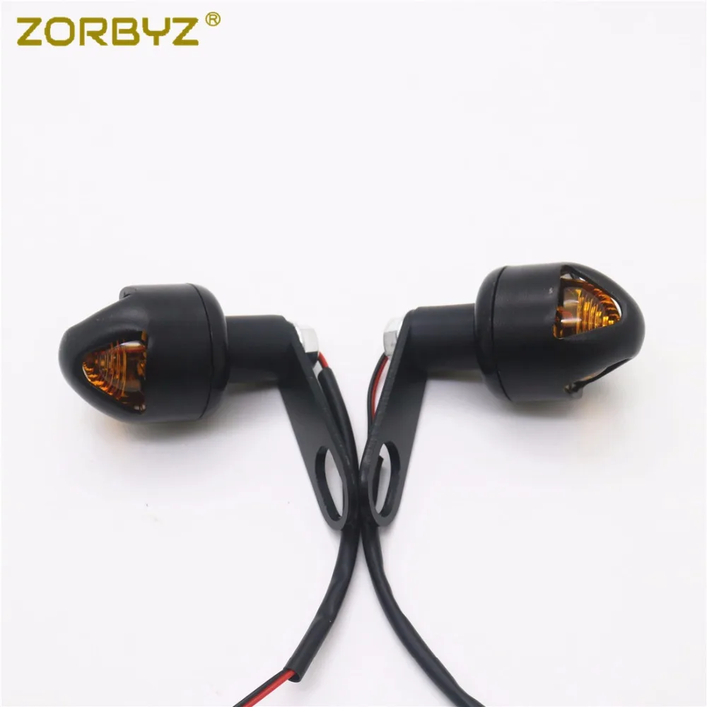 ZORBYZ мотоциклетный черный светодиодный поворотник задний амортизационный