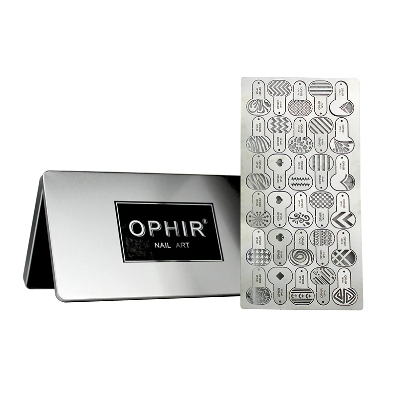 Аэрограф Для ногтей OPHIR набор для 5 цветов Гель лак металлический трафарет основа