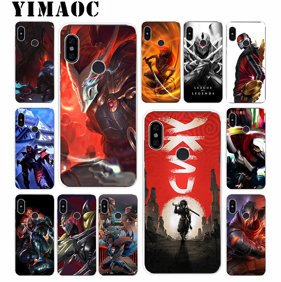 Yimaoc Yasuo Zed герои LOL Мягкий силиконовый чехол для телефона Xiaomi mi 9 8 SE 6 6X 5X x 2 S A2 Lite A1