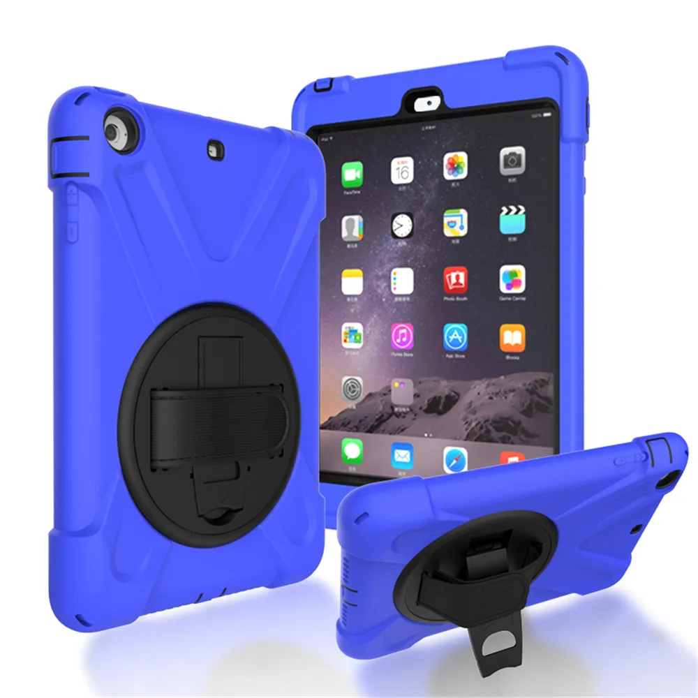 Сверхмощный безопасный Чехол для детей iPad Mini 2/Mini 3/Mini 1 7 9 '' ПК и силиконовая