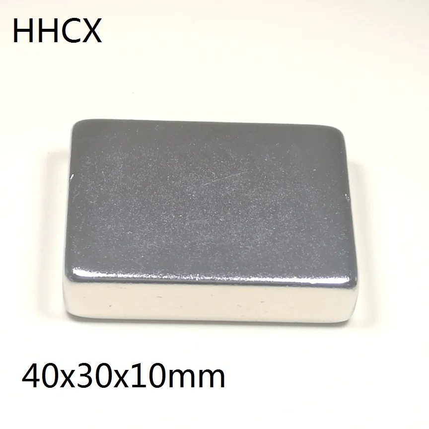 1 шт. магнит 40x30x10 N38 сильный квадратный неодимовый редкоземельный 40*30*10 неодимовые