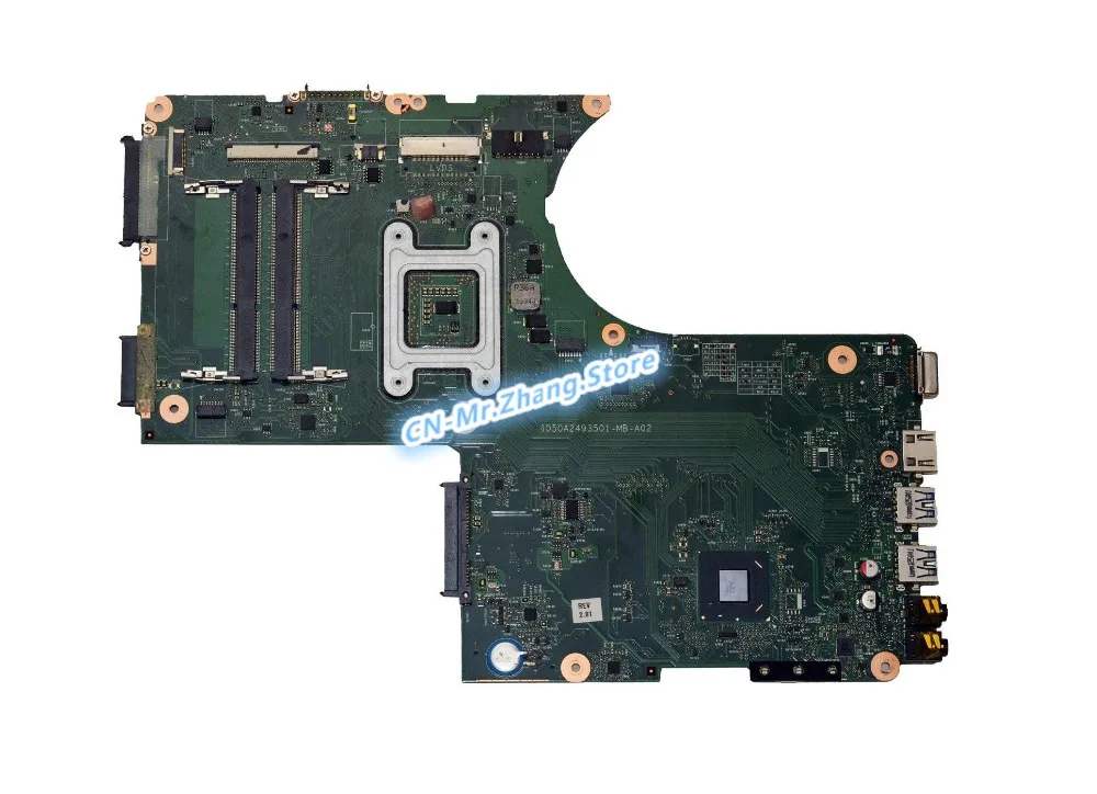 SHELI для ноутбука Toshiba Qosmio X870 X875 Материнская плата ноутбука V000288290 6050A2493501-MB-A02 DDR3 Тесты хорошее