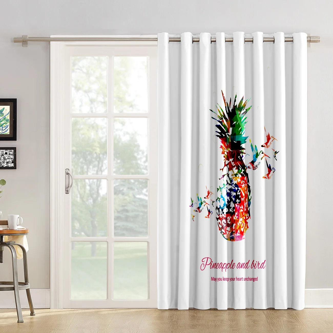 Цветные геометрические занавески с ананасами для гостиной спальни наружные