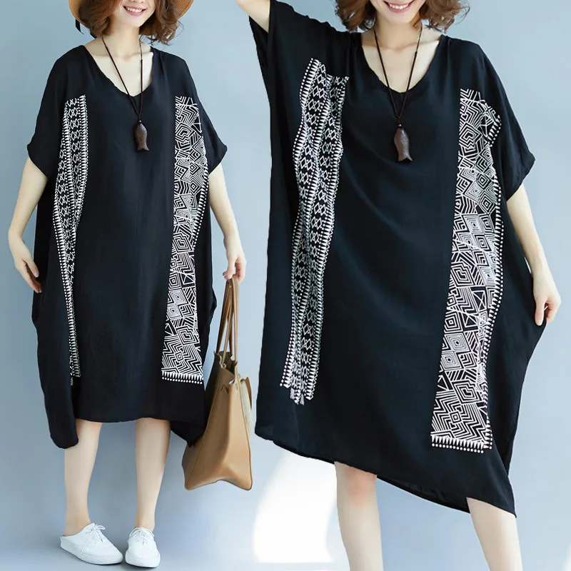 Новинка лета 2019 женское платье в стиле бохо Пляжное Платье с принтом винтажные