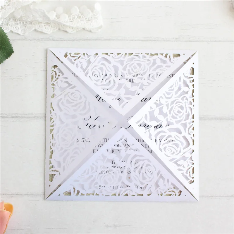 Белые розы приглашения на свадьбу вечеринку невесты день рождения печать