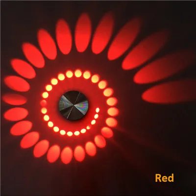 red light Современный светодиодный потолочный светильник, 3 Вт, RGB, настенный светильник для художественной галерея, украшение на передний балкон, светильник для крыльца, светильник для коридоров - Цвет корпуса: red light