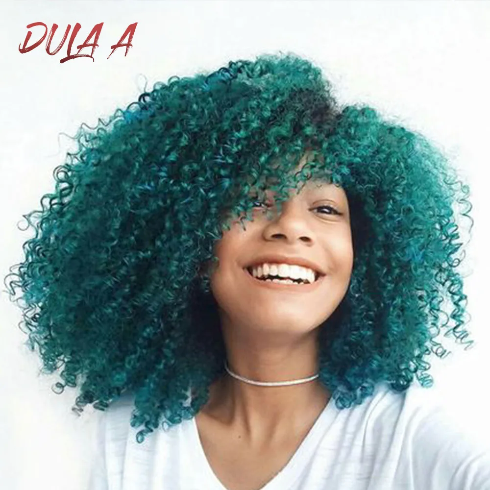 Dula волосы 180 Плотность Glueless Волнистые парик 24 дюймов синтетический Ombre зеленый парик на кружеве для женщин термостойкие высокая температура