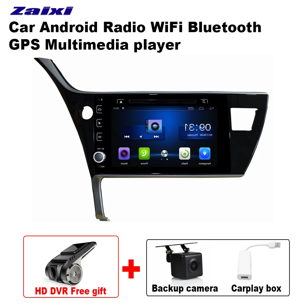 Extra Items Android автомобильный мультимедийный gps навигатор для Toyota Corolla vedio стерео радио аудио wifi видео карта видеокамера BT - Цвет: Extra Items