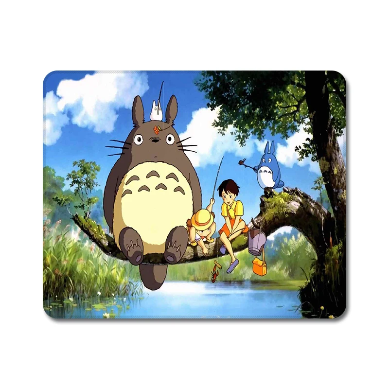 Hayao Miyazaki Totoro японский аниме натуральный резиновый коврик для мыши Коврик