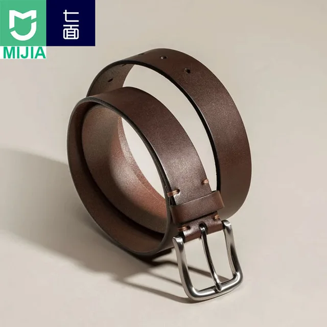 Оригинальный Xiaomi Mijia Qimian Досуг коровья кожа новый ремень Automaitc пять отверстий два