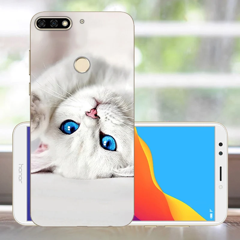 Чехол для Huawei Honor 7C мягкий силиконовый бампер из ТПУ 5 7 дюйма чехол телефона на