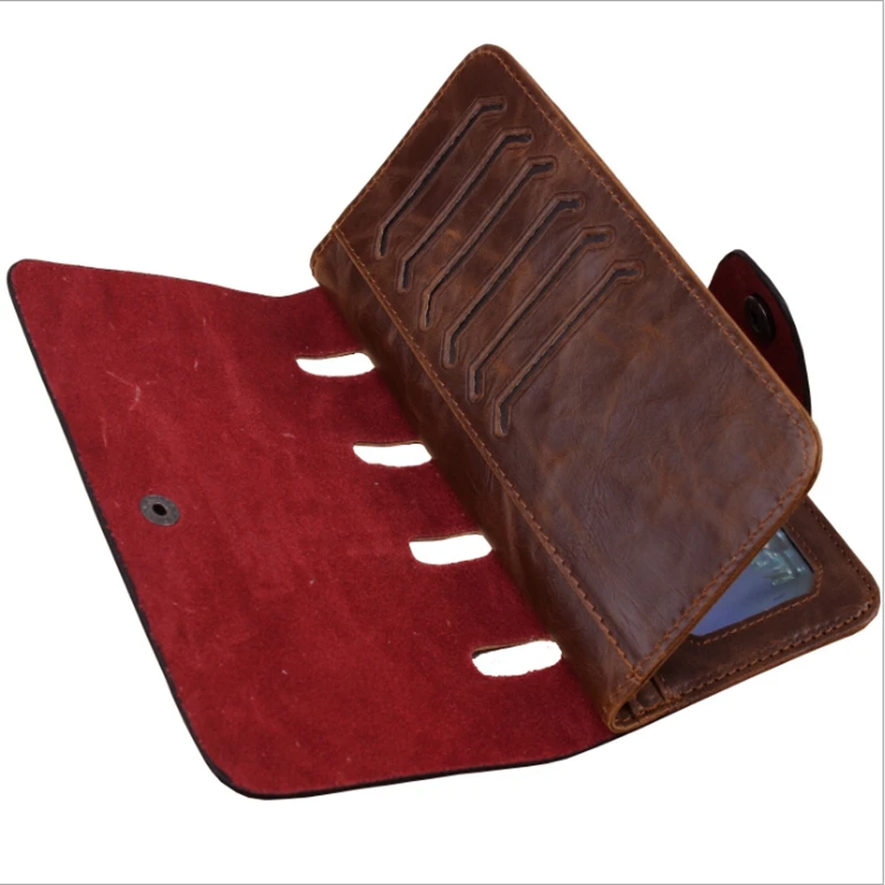 Новый дизайн геометрический узор длинные кошельки мужские туфли из