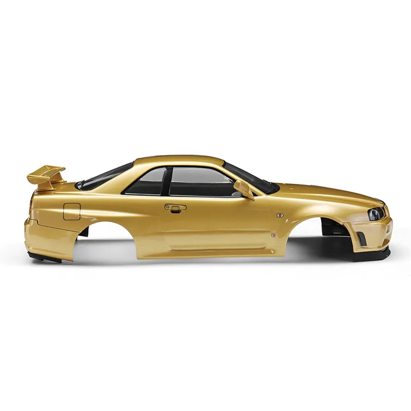 Killerbody 48645 для 1:10 Радиоуправляемая машина для NISSAN SKYLINE(R34) Готовая оболочка корпуса Champaign-gold для 1/10 Touring Car Gold Gree