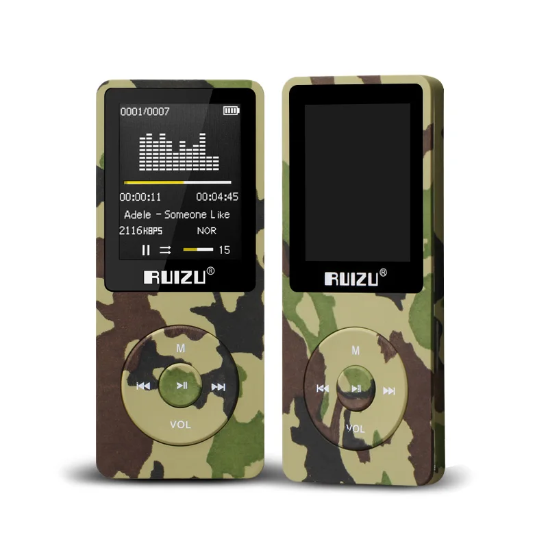 1," TFT экран RuiZu X02 HiFi воспроизводитель спортивной музыки Mp3 плеер FM рекордер поддержка TF карты