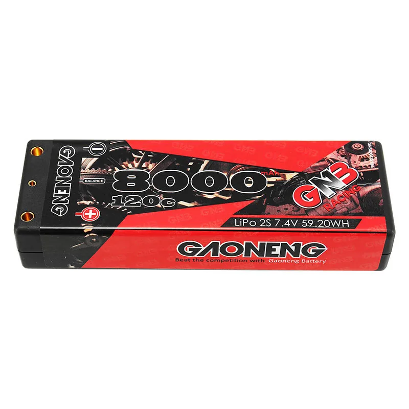 Аккумуляторная Lipo батарея Gaoneng 7 4 В 8000 мАч 2S2P 120C 59 2wh для 1/10 RC автомобиля|lipo battery|battery