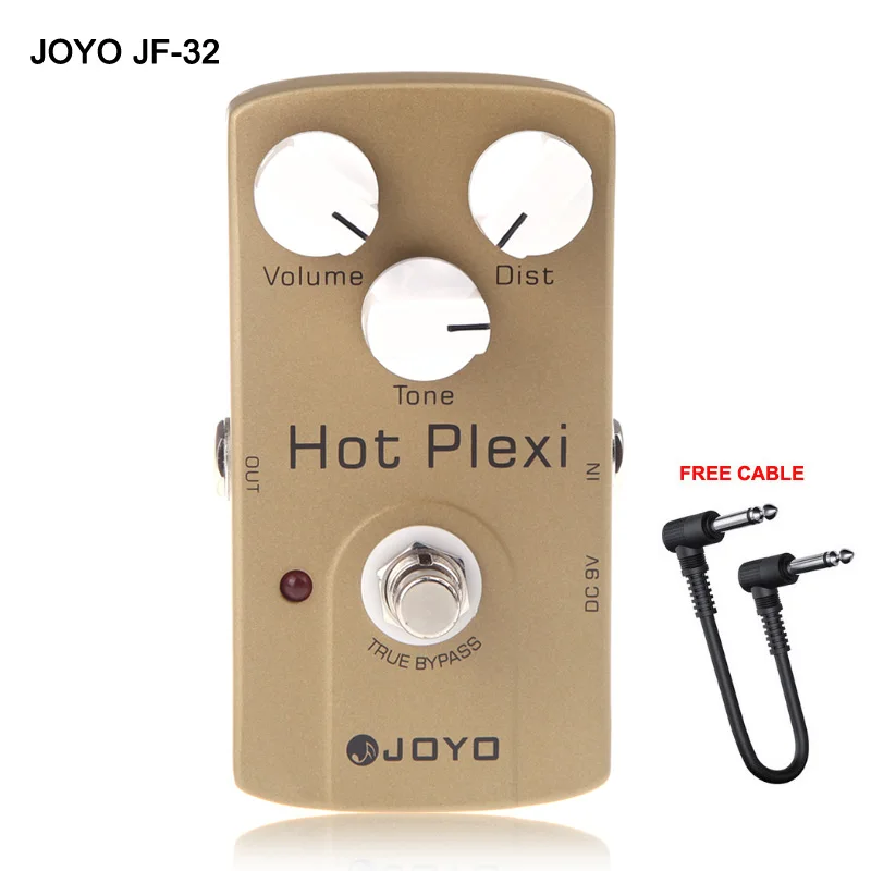 

JOYO JF-32 Hot Plexi Electric Guitar Effect Pedal Processor Distortion Simulates Classic AMP True Bypass Musical Instruments