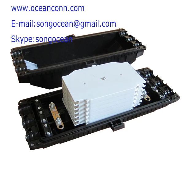 10pcs High quality PC IP68 144core Fiber Optic Cable Connection Box fiber optic splice enclosure |