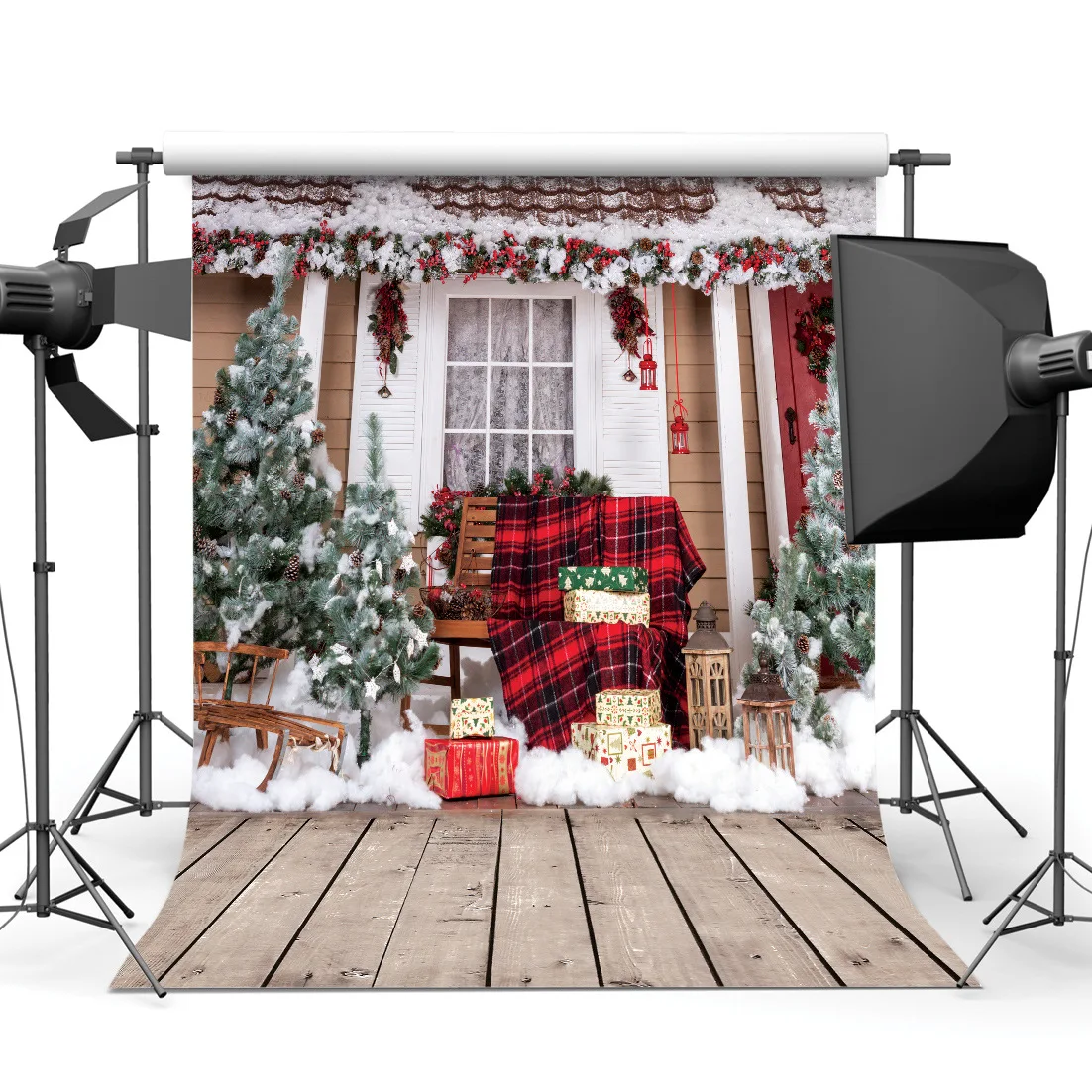 Фон для фотосъемки с рождественской елкой|background cloth|backgrounds photography studiophoto background |