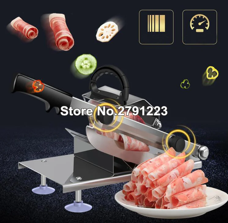 New Style Household Manual Meat Slicer Lamb Beef Cutting Machine Vegetable Mutton Rolls Hand Mincer Cutter Best Promotion | Дом и сад