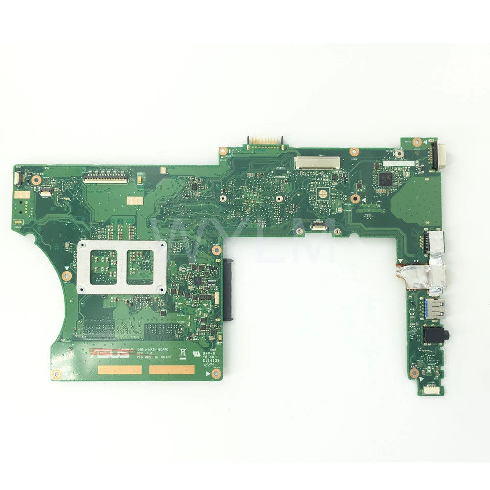 X501A SLJNV HM70 Поддержка B820 B960 Процессор Материнская плата Asus X401A X301A ноутбука DDR3 PGA989