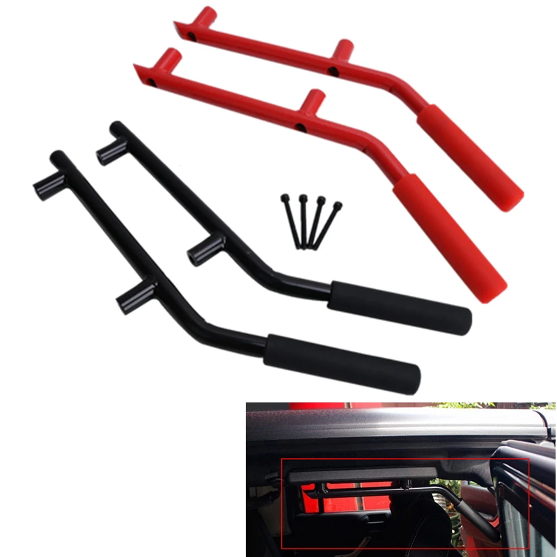 1 пара подлокотник для Jeep Wrangler JK и Unlimited 4 door 2007 2017|jeep armrest|jeep wrangler armrestroll bar handles |