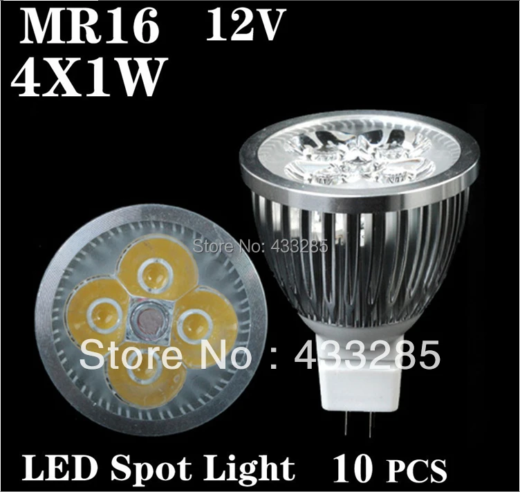 10PCS MR16 4W 5W 12V White/Warm White High Brightness LED Bulb Led Spot Light Free Shipping