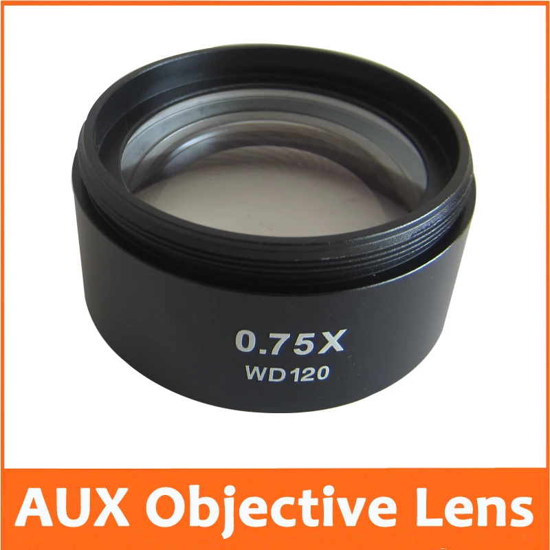 

0.75X Stereo Microscope School Lab Educational AUX Auxiliary Objective Lens Barlow Attachment 1-7/8" (48mm)