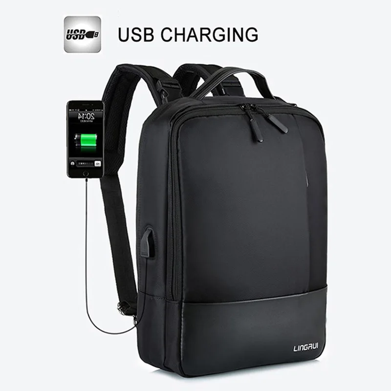 Деловая мужская сумка, мужской рюкзак, usb зарядка, сумка для ноутбука, многофункциональный портфель, школьный рюкзак, мужской нейлоновый рюкзак для ноутбука, Mochila