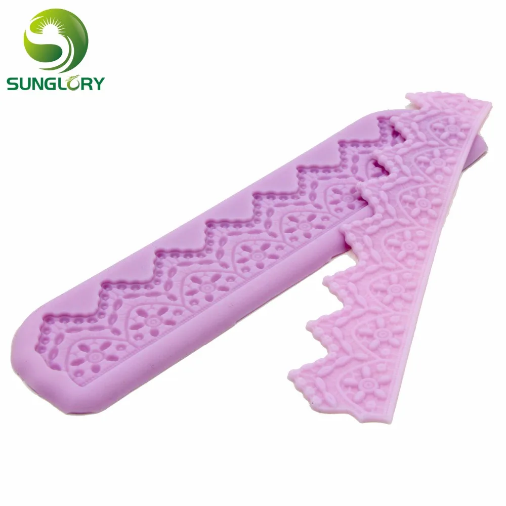 Силиконовая кружевная форма для выпечки столовая антипригарная украшения торта