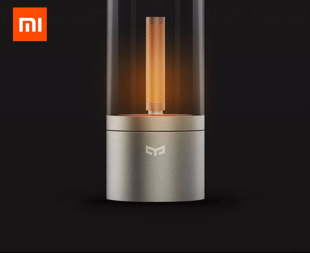 Xiaomi Mijia умный подсвечник пульт дистанционного управления Bluetooth с сенсорным управлением домашний ночной столик прикроватная лампа для спальни с датой канделы атмосферная лампа