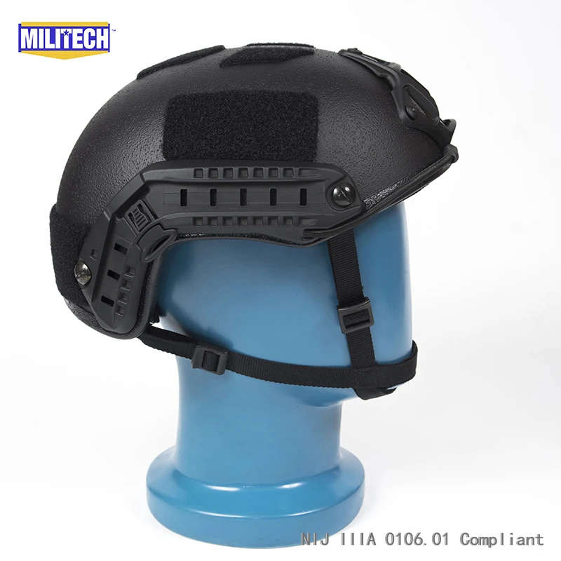 ISO сертифицированный MILITECH 1,25 кг Lite Черный Супер высокий вырез арамидный баллистический шлем светильник спецназ Пуленепробиваемый Шлем DEVGRU уплотнение