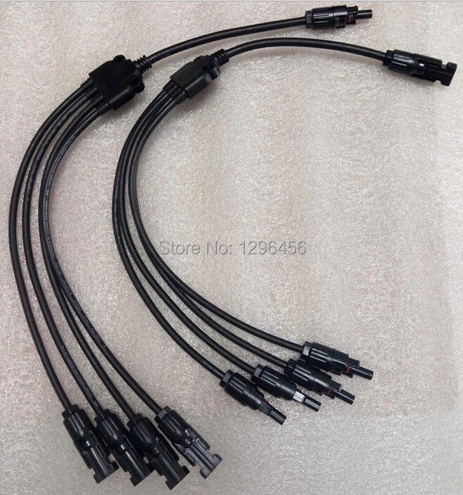 Параллельный Соединительный адаптер 1M4F + 4M1F стандарт TUV/UL 4-в-1 Y-разъем с кабелем 74 5