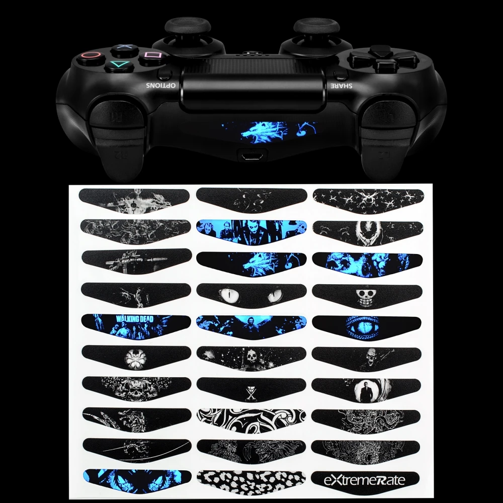 30 шт. наклейка для PS4 Slim Pro игровой контроллер Светодиодная наклейка лайтбар кожи