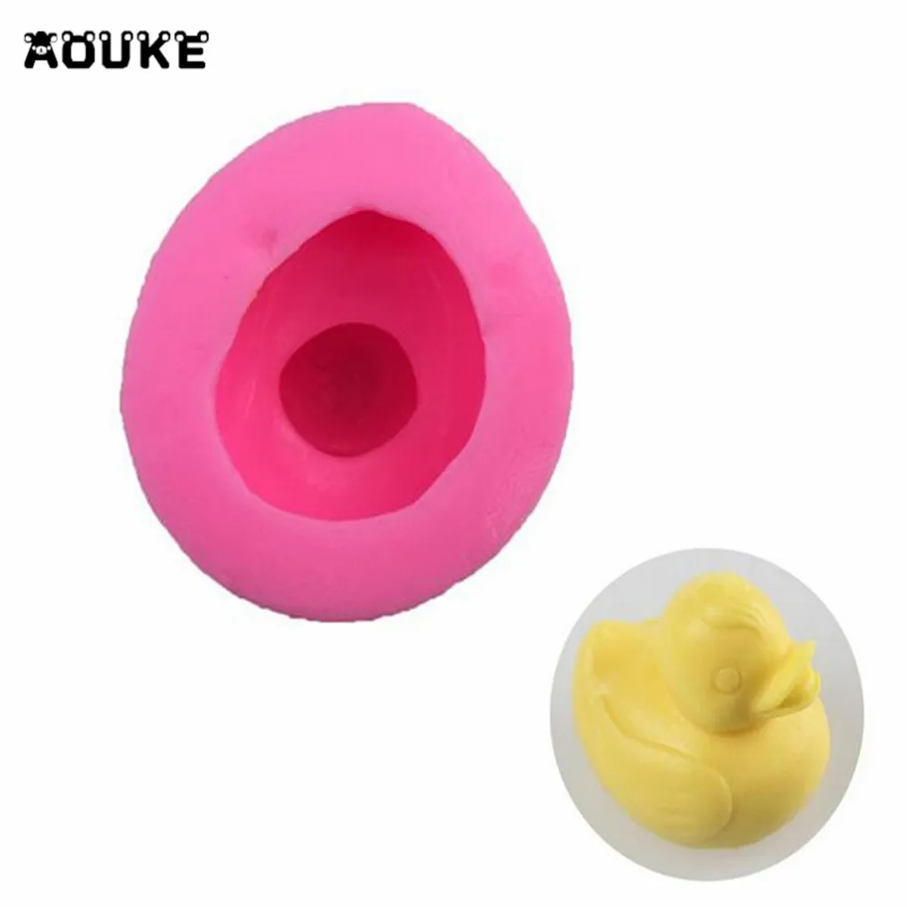 3D Милое мыло в форме утки силиконовая форма для выпечки тортов Jello формы пуддинга