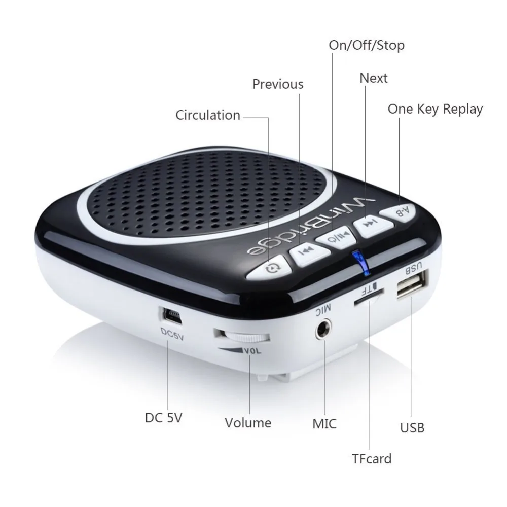 Winbridge WB711Updated Перезаряжаемые голос Усилители домашние с UHF Беспроводной микрофон
