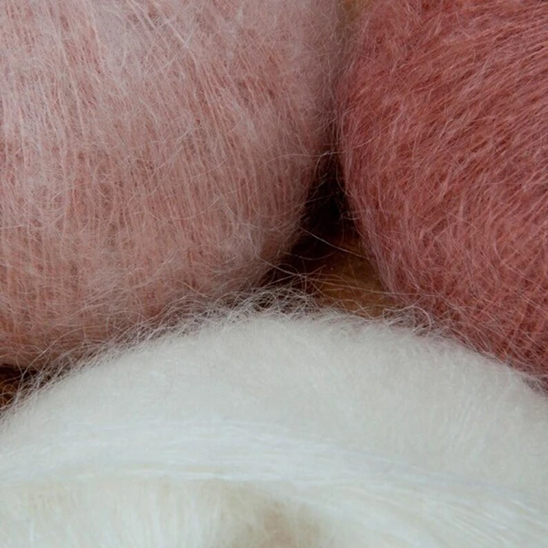 

20balls/500g Wholesale Thin Soft Mohair Yarn Hand Knitting Cashmere Wool Baby Care Smoothy crochet yarn for Coat