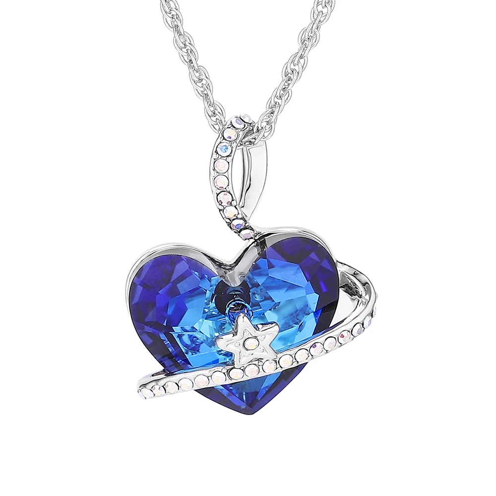 Роскошные романтичные ожерелья и подвески с сердечками от Swarovski перегородки для