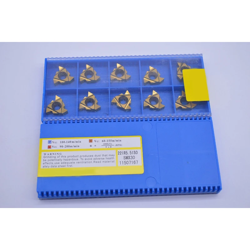 

5pcs SUPER/METALLOY 22IR5.5 ISO SMX30 for steel parts processing stainless steel cnc