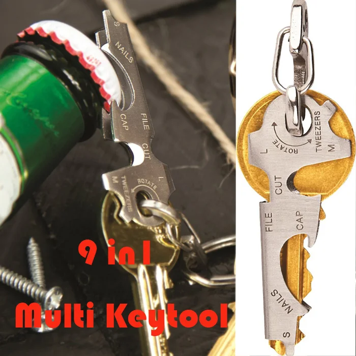 1 шт. True Utility TU48 Twistick брелок для бутылок вина штопор+ 1 шт. TU47 Keytool ключ многофункциональный карманный инструмент Мультитул