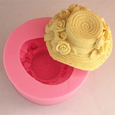 FM0340 форма для мыла в виде цветочной шляпы формы помадки торта шоколада кухни