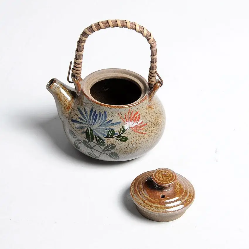 Hand-painted Ancient Ceramic Teapot Retro Kungfu Tea Making Zen ceremony Drinkware cups porcelain teaset puɾr/puerh/Dahongpao | Дом и сад