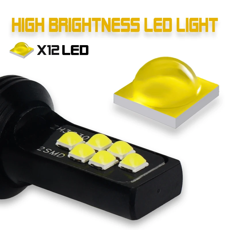 2 шт. Автомобильные противотуманные светодиодсветодиодный фары Canbus H11 6000