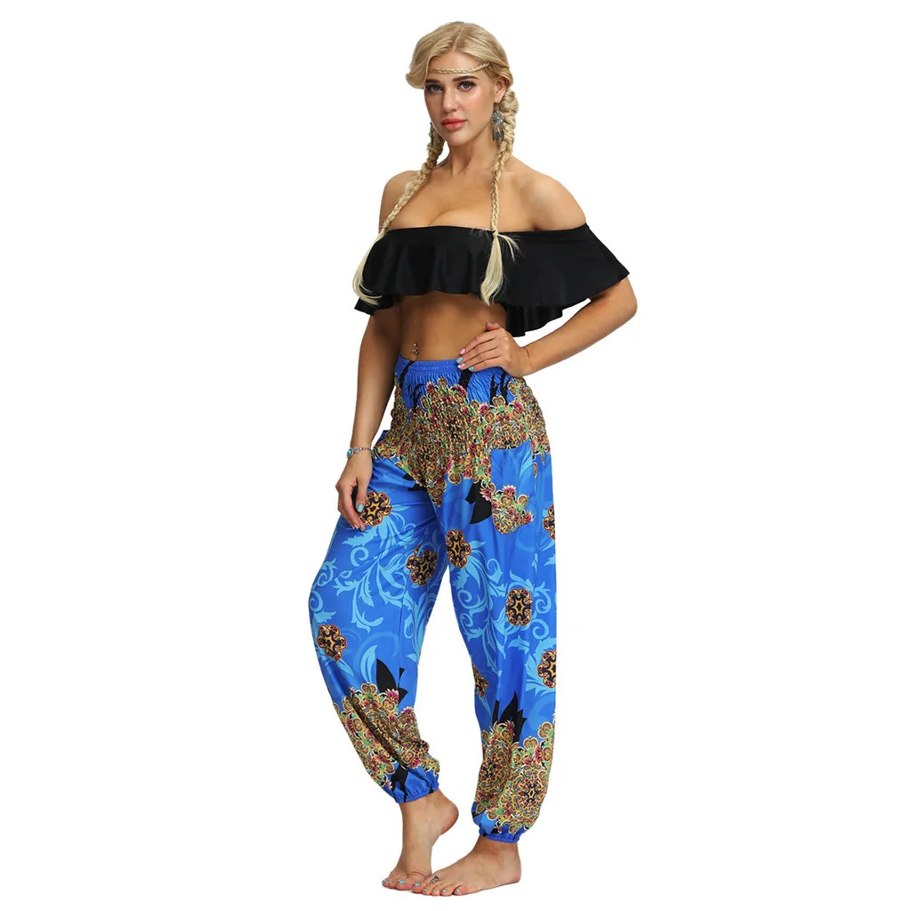 Повседневные женские штаны-шаровары; pantalones mujer pantalones de mujer; уличная одежда; коллекция года; свободные хиппи-мешковатые Boho Aladdin брюки; Z4