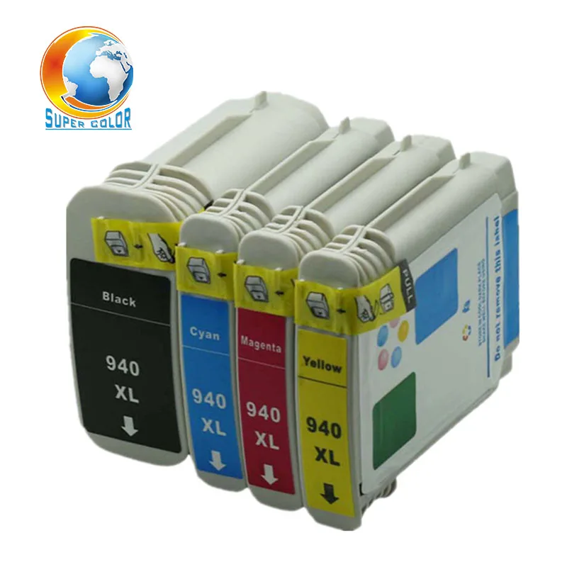 

Картридж с полными чернилами для HP 940 xl 940XL C4906A C4907A C4908A C4909A, совместимый с HP Officejet Pro 8000 8500