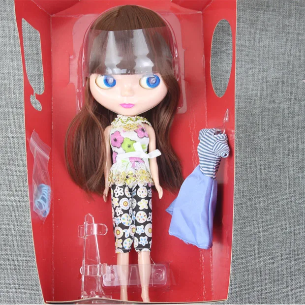 Ледяная кукла такая же, как Blyth Doll розовые волосы черные волосы золотые волосы с макияжем подходит для DIY make up Blyth Обнаженная кукольный подарок для девочек
