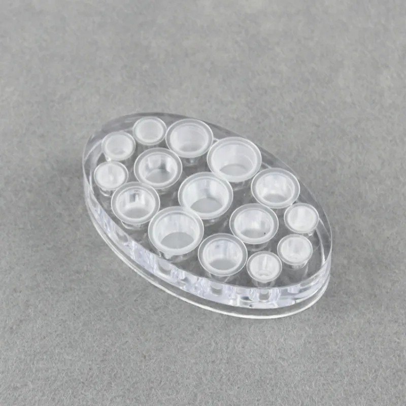 Акриловая овальная пигментная стойка Перманентный макияж чашка для пигмента